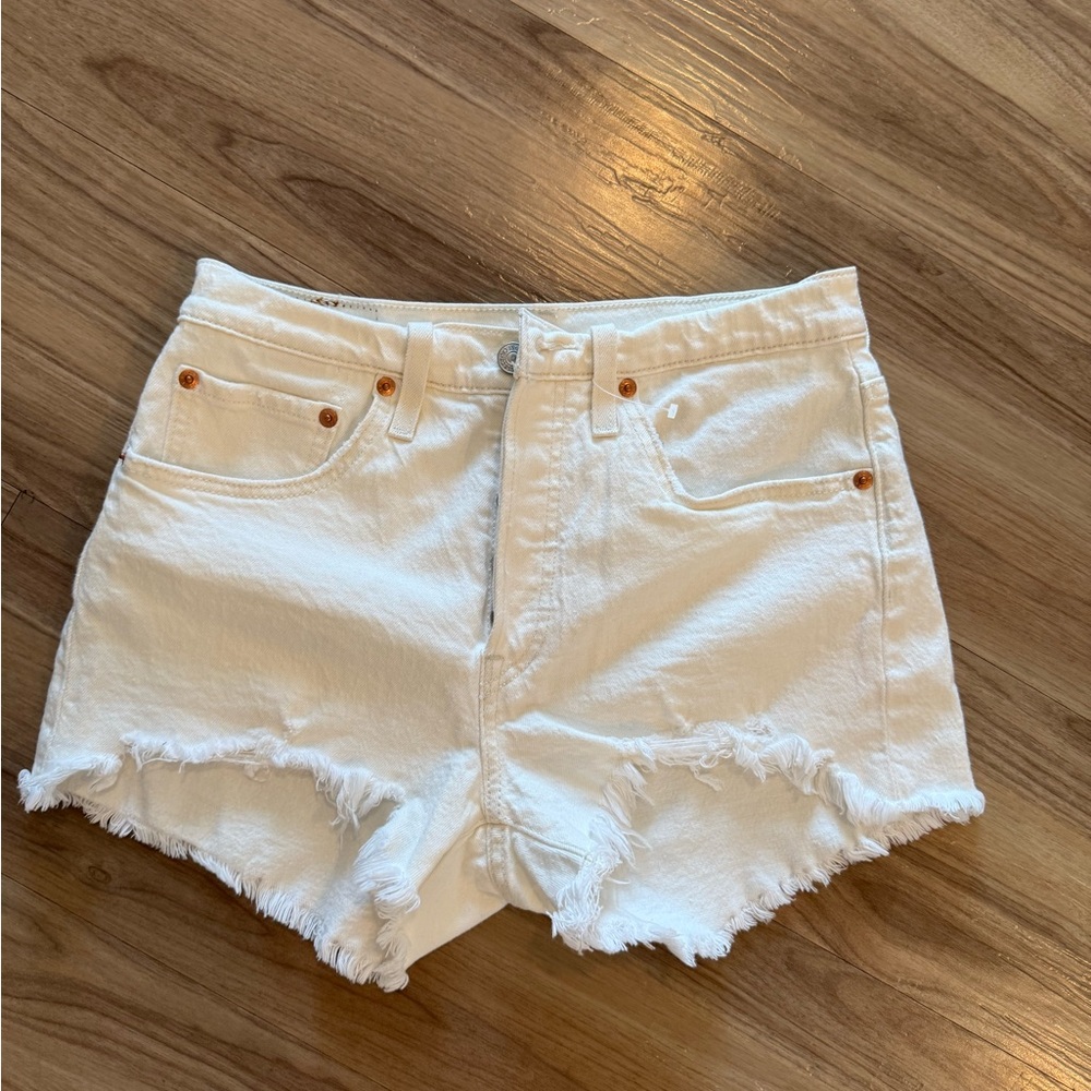 Levi's White 501
